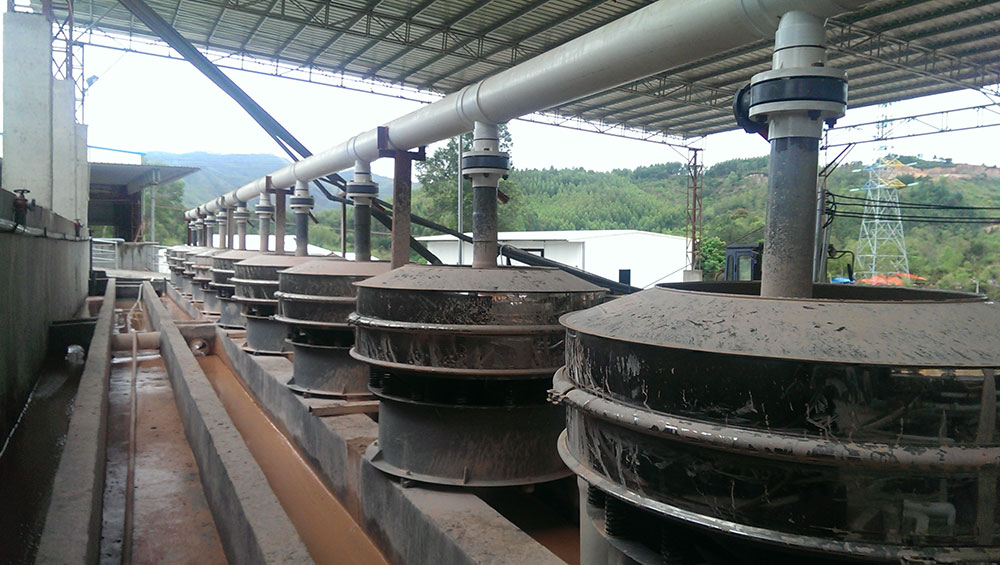 水洗高嶺土生產線洗砂工藝流程